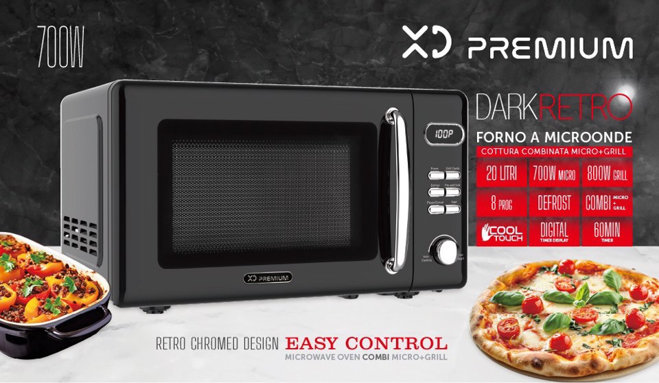 XD Enjoy XDDWUX20BK forno a microonde Nero Microonde con grill Superficie piana 20 L 700 W