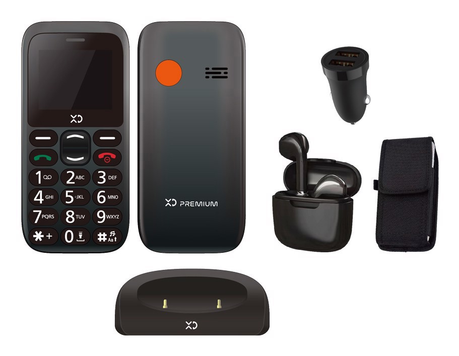XD Enjoy XDEZB99BK cellulare 4,5 cm (1.77") Nero Telefono per anziani