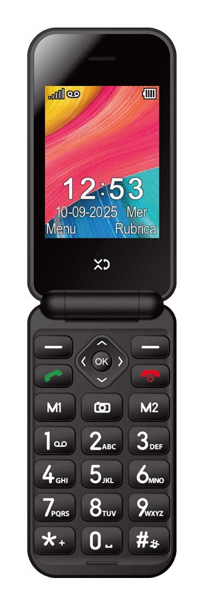 XD Enjoy XDEZF88BK cellulare 7,11 cm (2.8") Nero Telefono per anziani