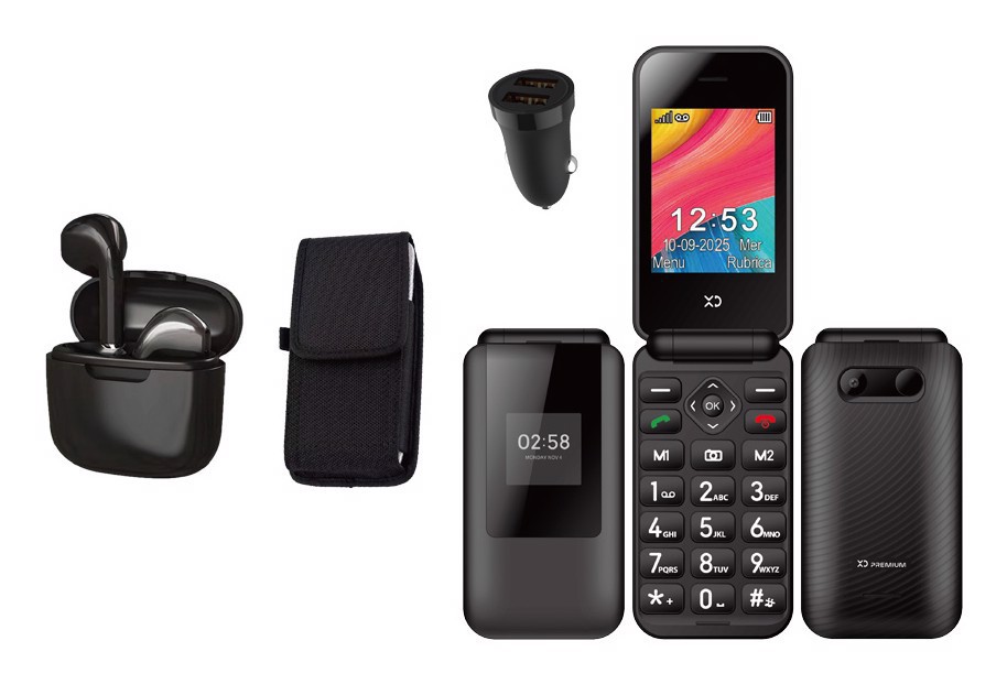 XD Enjoy XDEZF88BK cellulare 7,11 cm (2.8") Nero Telefono per anziani