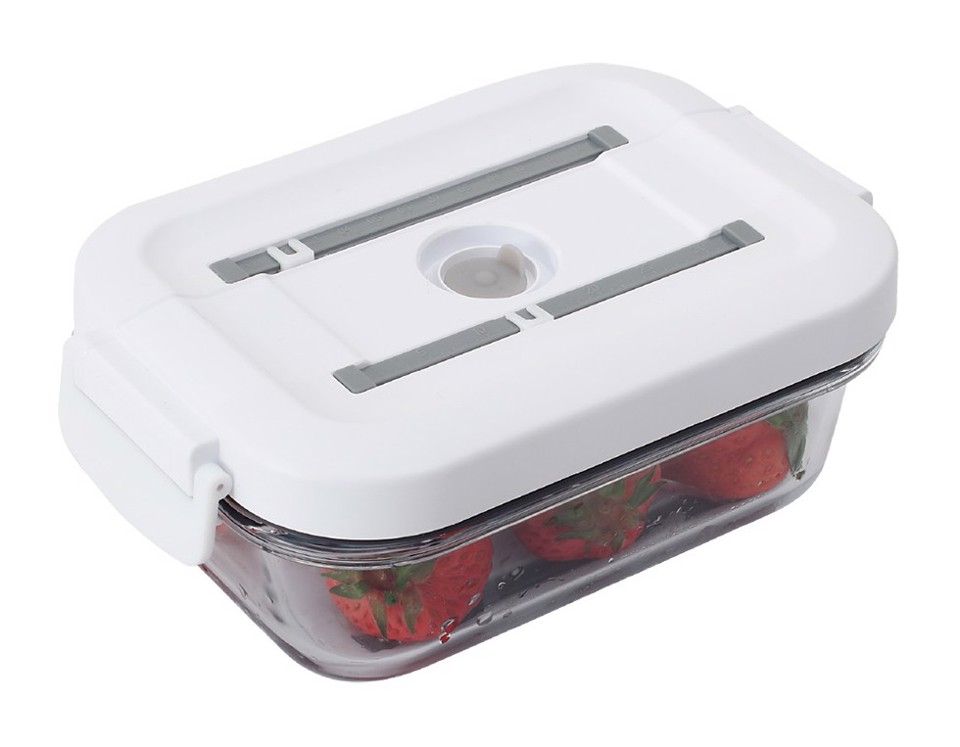 Freshlocker XDFLVC065 recipiente per cibo Rettangolare Contenitore 0,65 L Trasparente, Bianco 1 pz