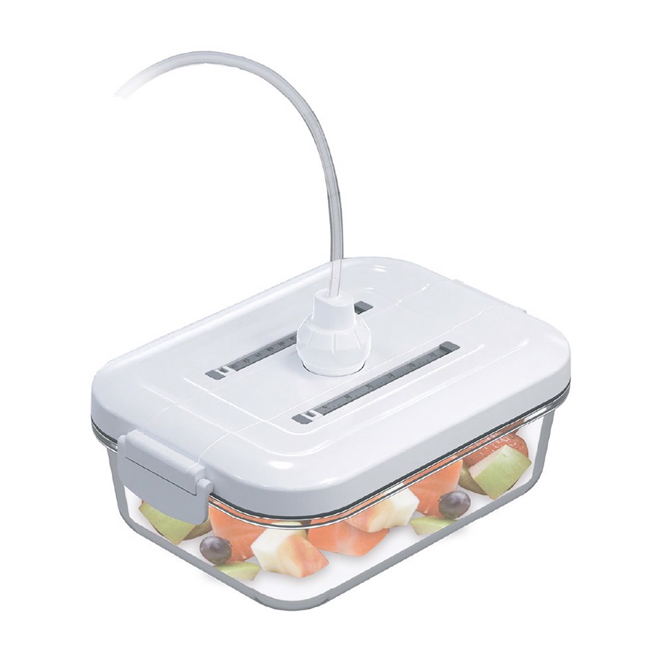 Freshlocker XDFLVC065 recipiente per cibo Rettangolare Contenitore 0,65 L Trasparente, Bianco 1 pz