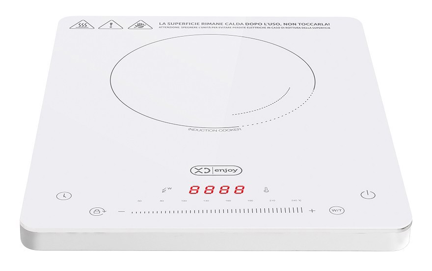 XD Enjoy XDFS062WH piano cottura Bianco Superficie piana 29 cm Piano cottura a induzione 1 Fornello(i)