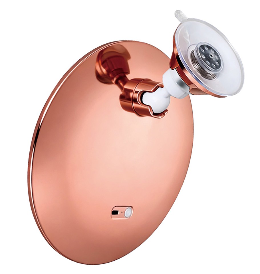 XD Enjoy XDGF1707 specchietto per trucco Libera installazione Rotondo Bianco, Rose Gold