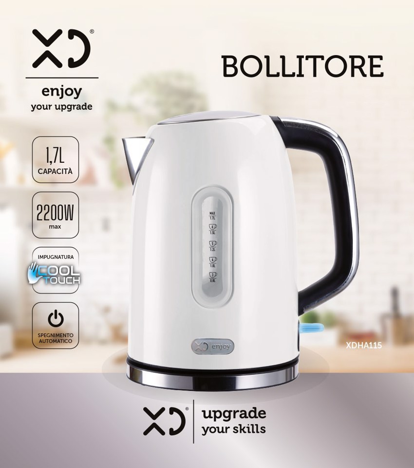 XD Enjoy XDHA115 bollitore elettrico 1,7 L 2200 W Bianco