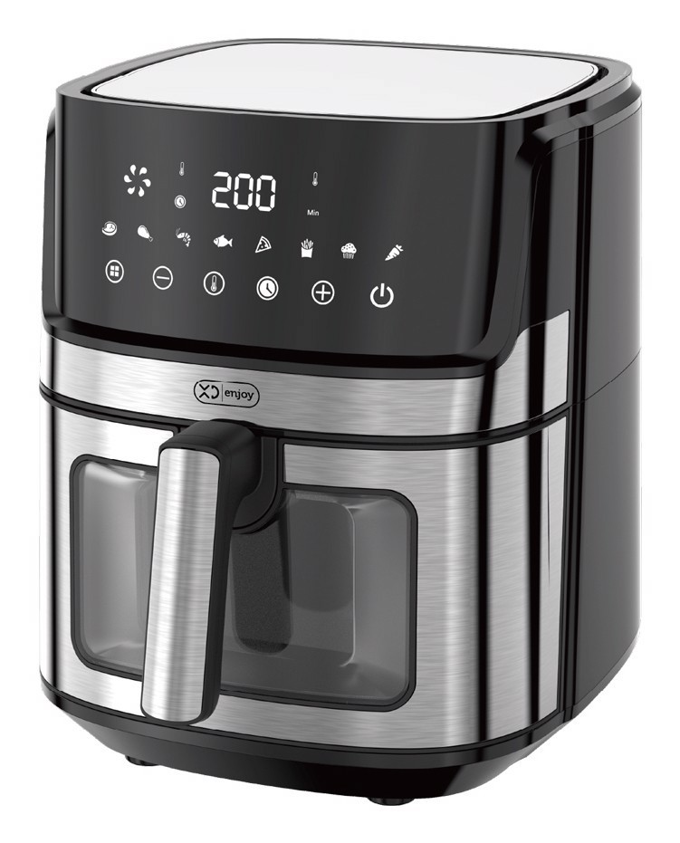 XD Enjoy XDJW501WD friggitrice Singolo 6,5 L Indipendente 1700 W Friggitrice ad aria calda Nero, Acciaio inox