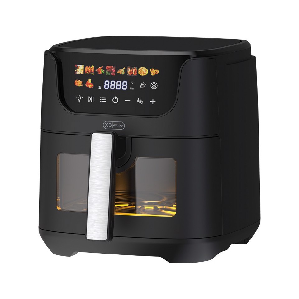 XD Enjoy XDJW650WD friggitrice Singolo 6,5 L Indipendente 1550 W Friggitrice ad aria calda Nero, Argento