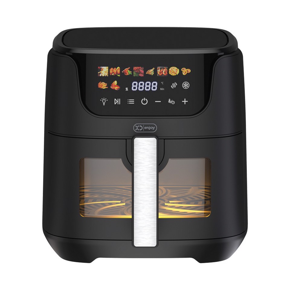 XD Enjoy XDJW650WD friggitrice Singolo 6,5 L Indipendente 1550 W Friggitrice ad aria calda Nero, Argento