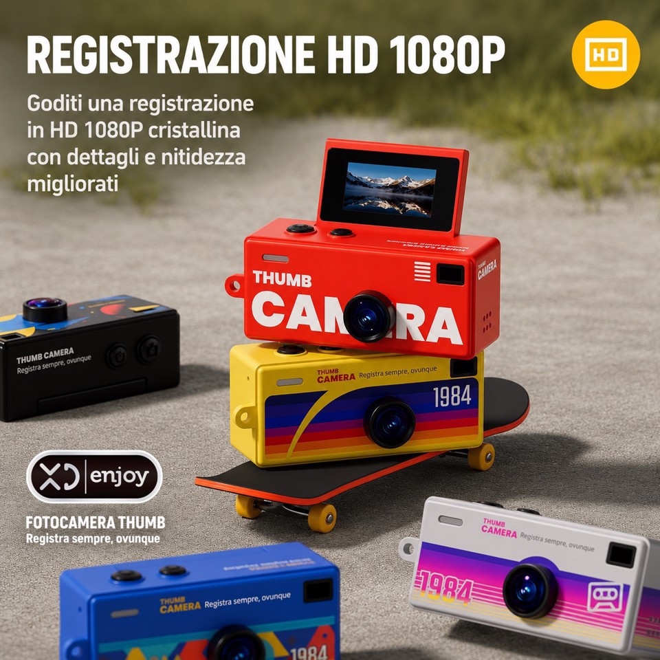 XD Enjoy XDKK94 fotocamera digitale Fotocamera compatta 3 MP CMOS 2560 x 1440 Pixel