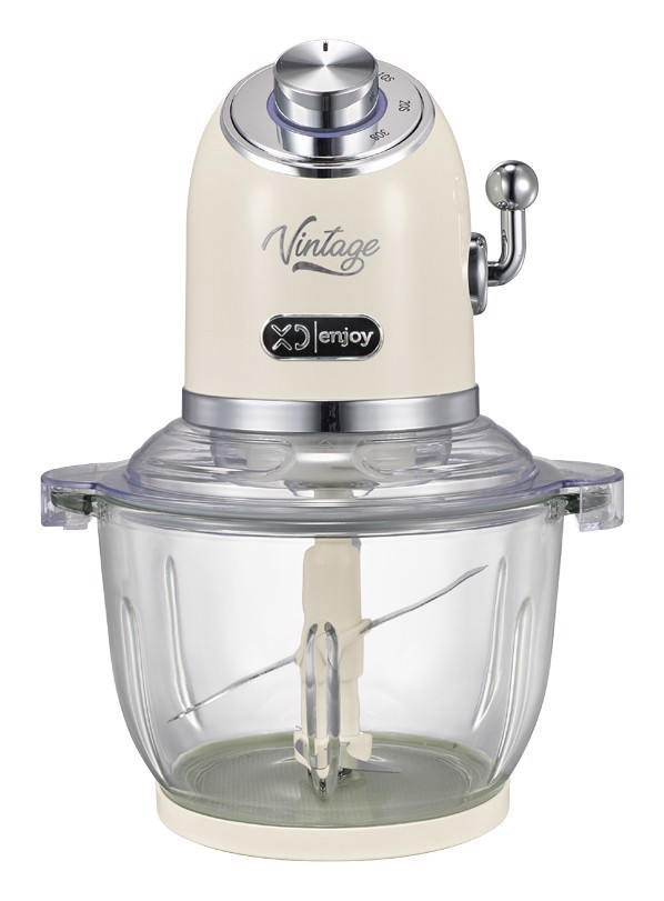XD Vintage XDLP2030 tritaverdure elettrico 2 L 300 W Crema, Argento