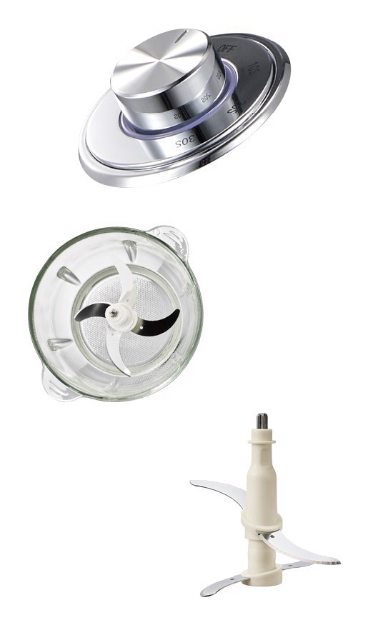 XD Vintage XDLP2030 tritaverdure elettrico 2 L 300 W Crema, Argento