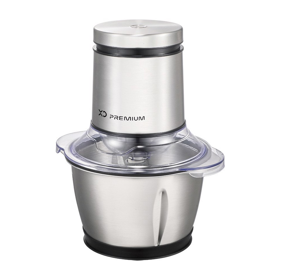 XD Premium XDLP5440 tritaverdure elettrico 1,2 L 600 W Nero, Acciaio inox, Trasparente