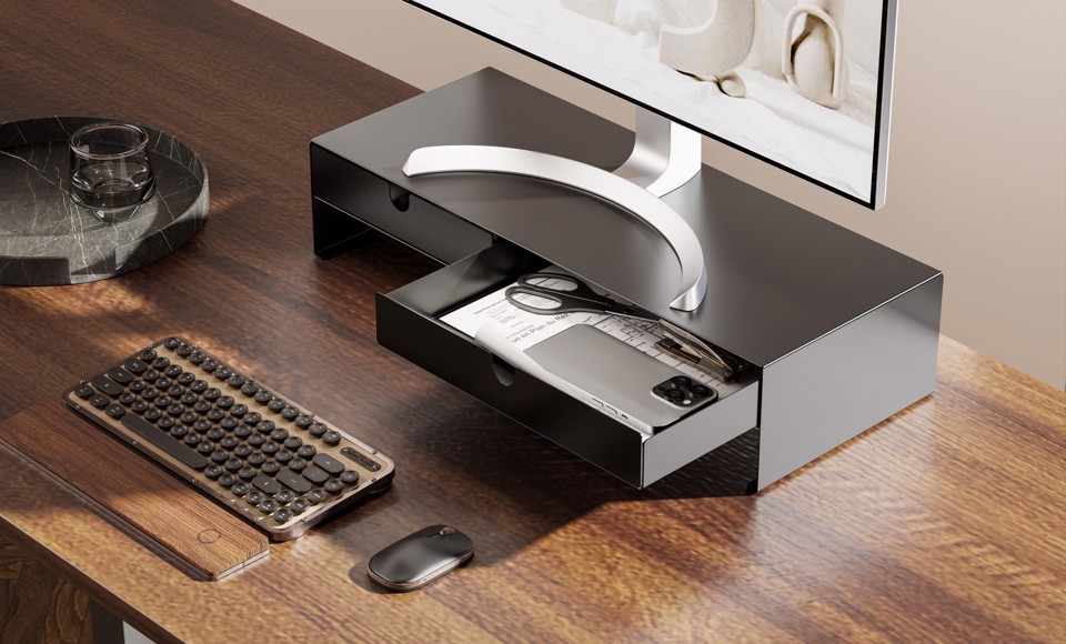 XD Enjoy XDLUM127BK Supporti a parete per TV Scrivania Nero