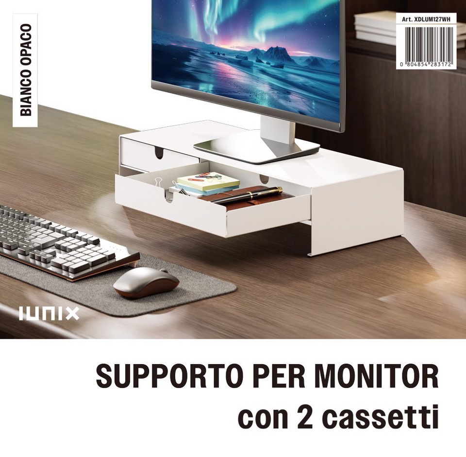 XD Enjoy XDLUM127WH Supporti a parete per TV Scrivania Bianco