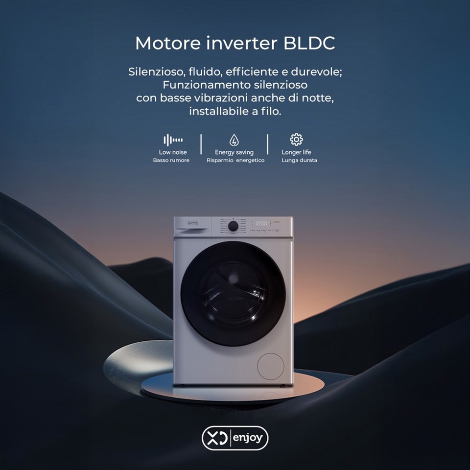 XD Enjoy XDMG7012386B lavatrice Caricamento frontale 7 kg 1200 Giri/min Bianco