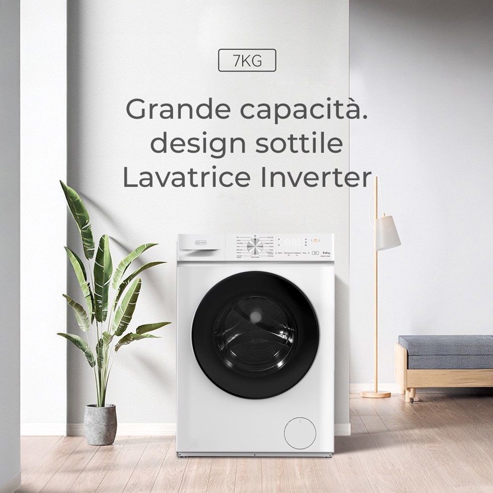XD Enjoy XDMG7012386B lavatrice Caricamento frontale 7 kg 1200 Giri/min Bianco
