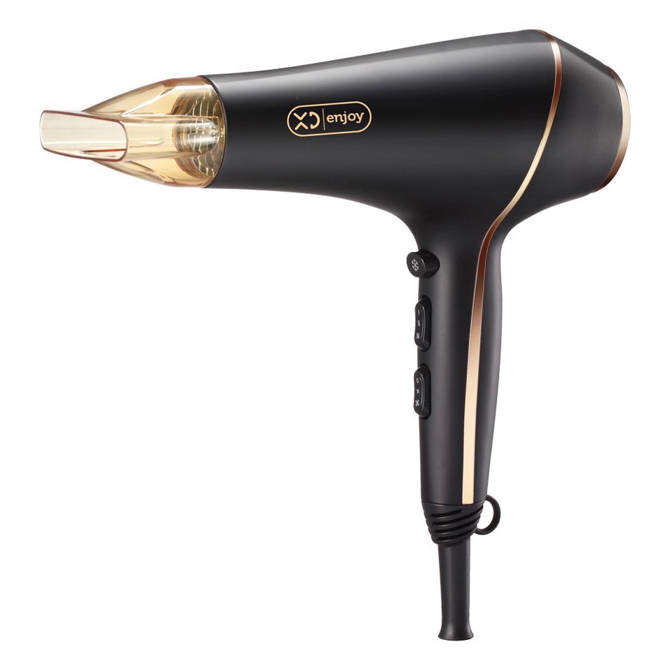 XD Enjoy XDMJ816 asciuga capelli 2000 W Nero, Oro
