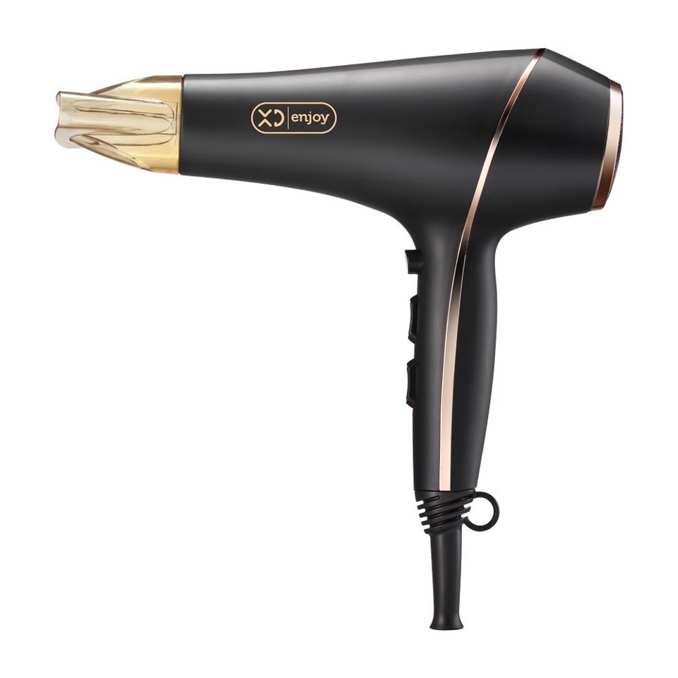 XD Enjoy XDMJ816 asciuga capelli 2000 W Nero, Oro