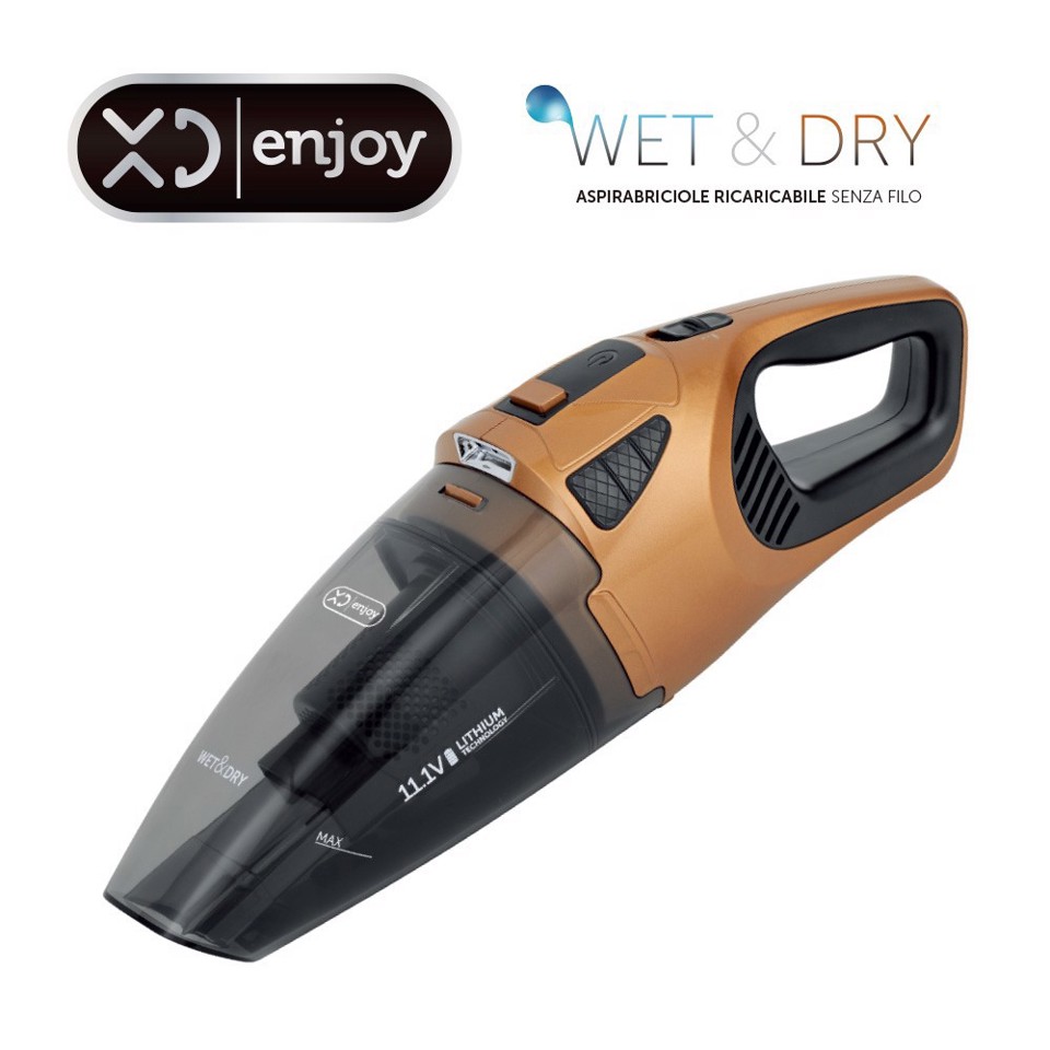 XD Enjoy XDNY111 aspirapolvere senza filo Rame, Grigio Senza sacchetto