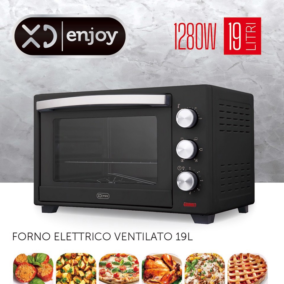 XD Enjoy XDOMX19BLK forno 19 L 1280 W Nero