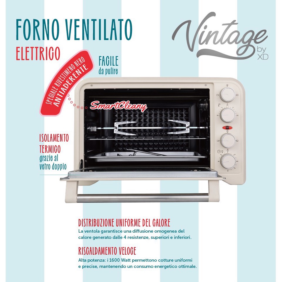 XD Enjoy XDOMX30VTG forno 30 L 1600 W Crema
