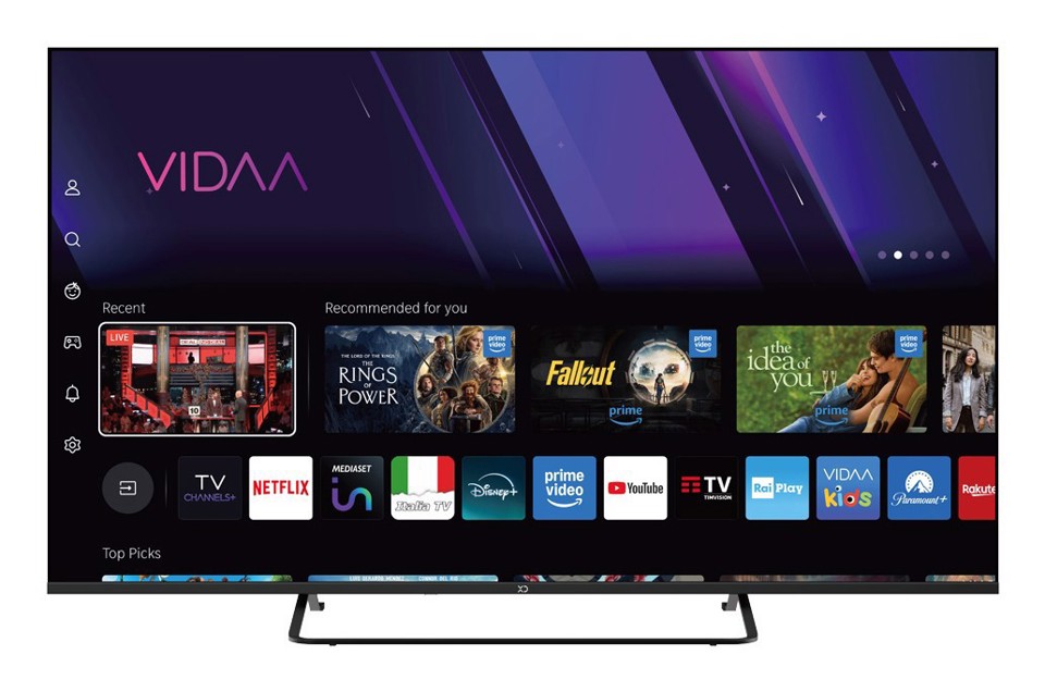 XD Enjoy XDP43VQU1ESAT TV 109,2 cm (43") 4K Ultra HD Smart TV Wi-Fi Nero 280 cd/m²