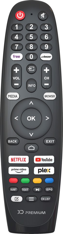 XD Enjoy XDP43VQU1ESAT TV 109,2 cm (43") 4K Ultra HD Smart TV Wi-Fi Nero 280 cd/m²