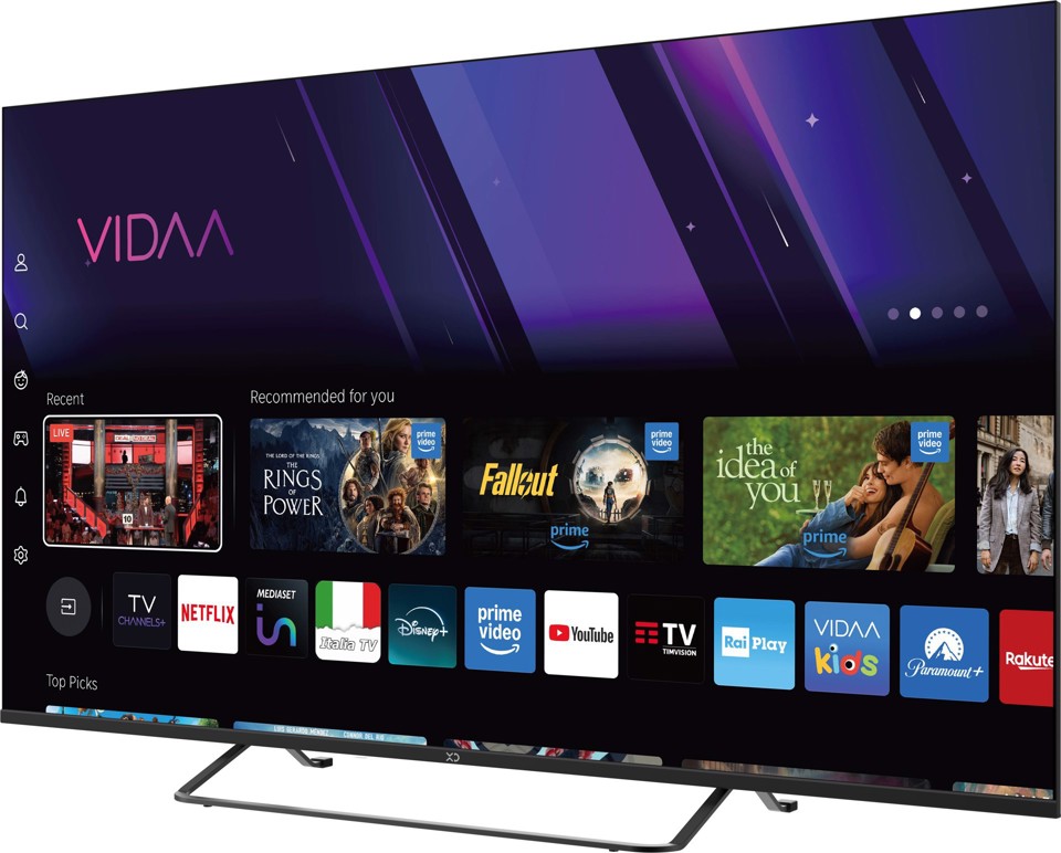 XD Enjoy XDP50VQU1ESAT TV 127 cm (50") 4K Ultra HD Smart TV Wi-Fi Nero 250 cd/m²