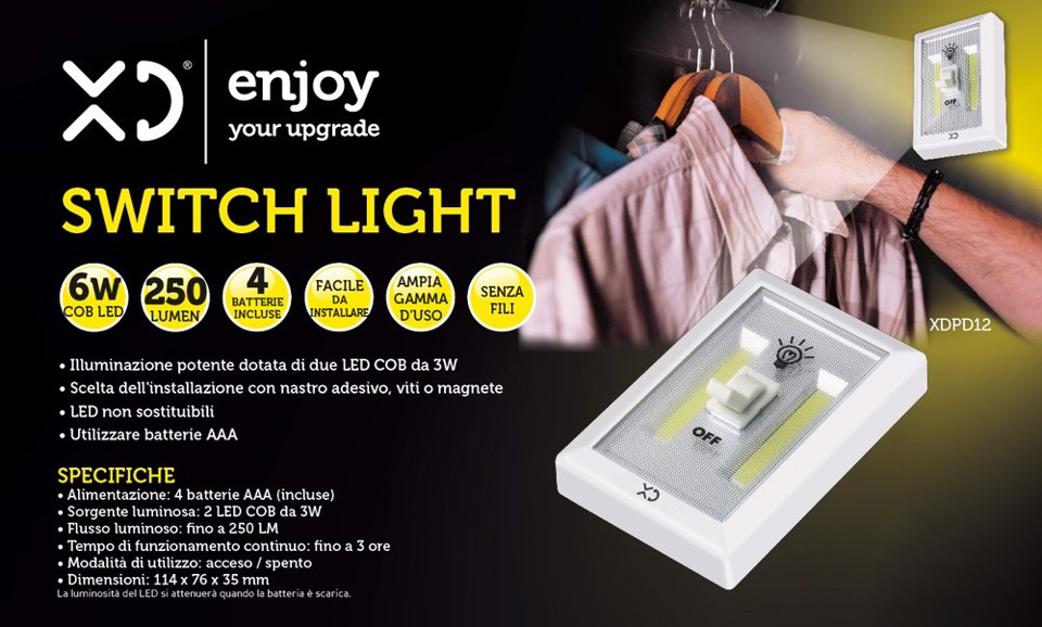 XD Enjoy XDPD12 luce da lavoro LED 6 W Bianco