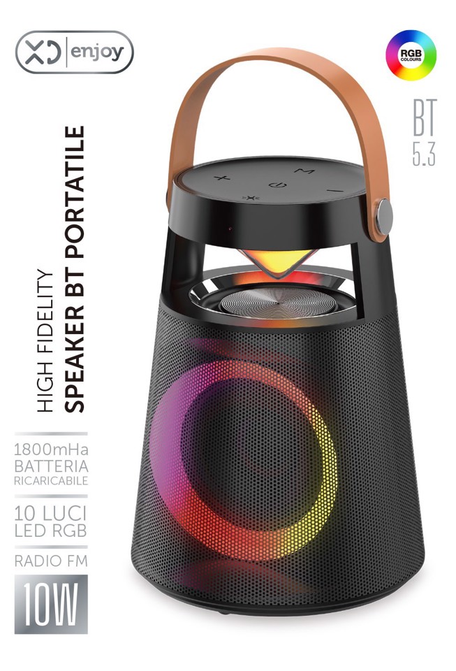 XD Enjoy XDSK166BLK altoparlante portatile e per feste Altoparlante portatile mono Nero 10 W