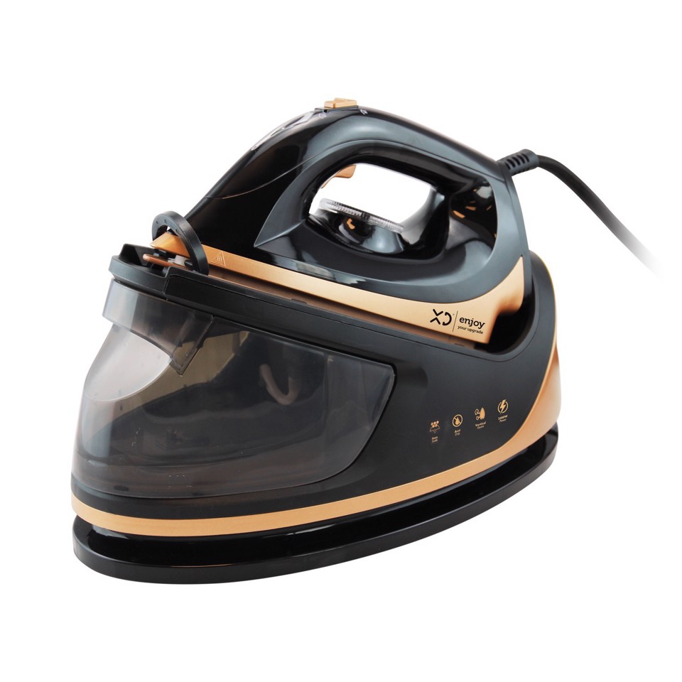XD Enjoy XDSS199 ferro da stiro a caldaia 1,1 L Piastra in Ceramica Nero, Oro