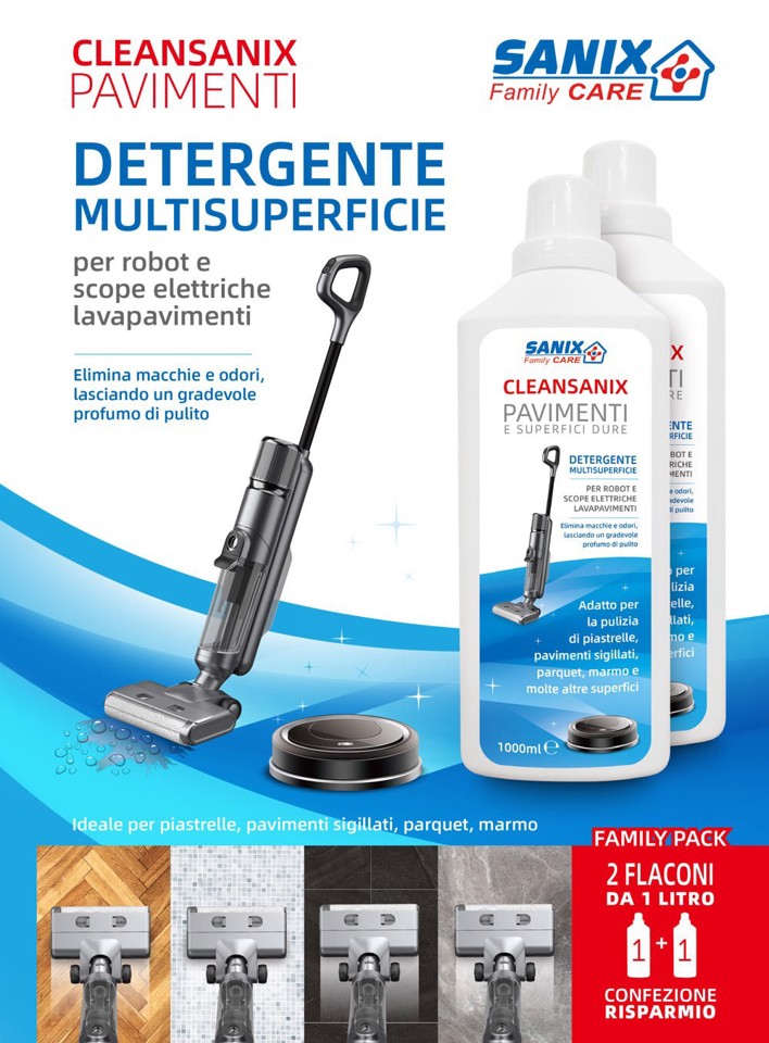 XD Enjoy Detergente/restauratore per pavimento Liquido (2 flaconi) 1L