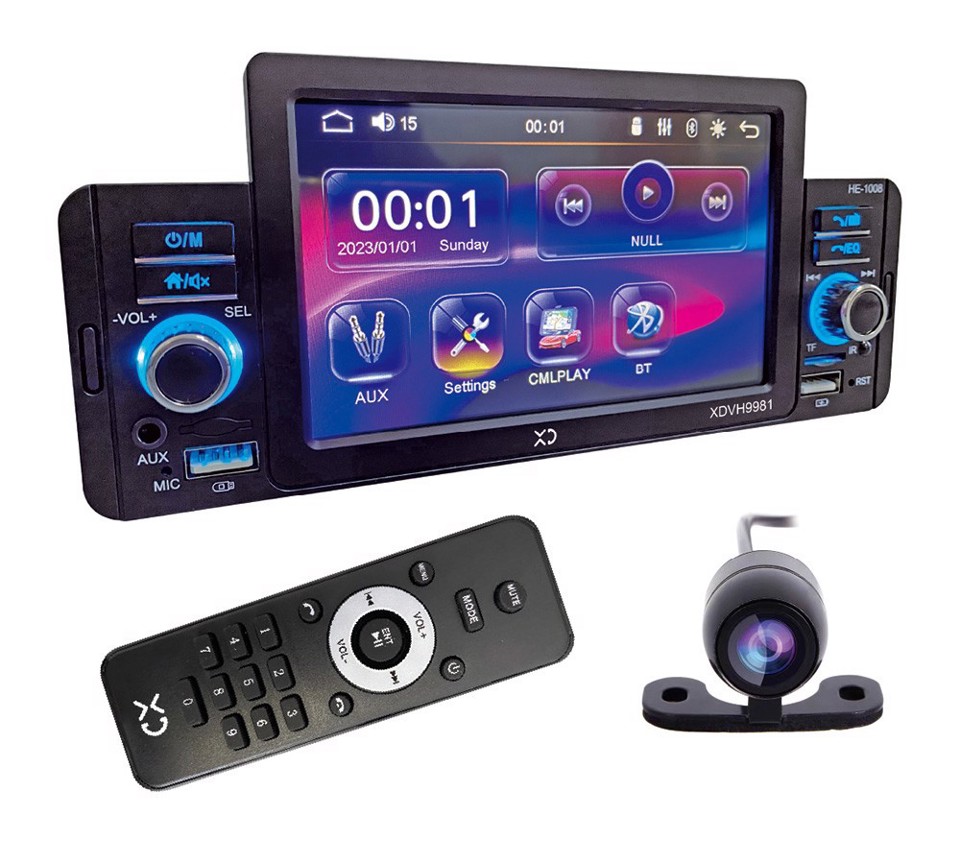 XD Enjoy XDVH9981 Ricevitore multimediale per auto Nero 100 W Bluetooth