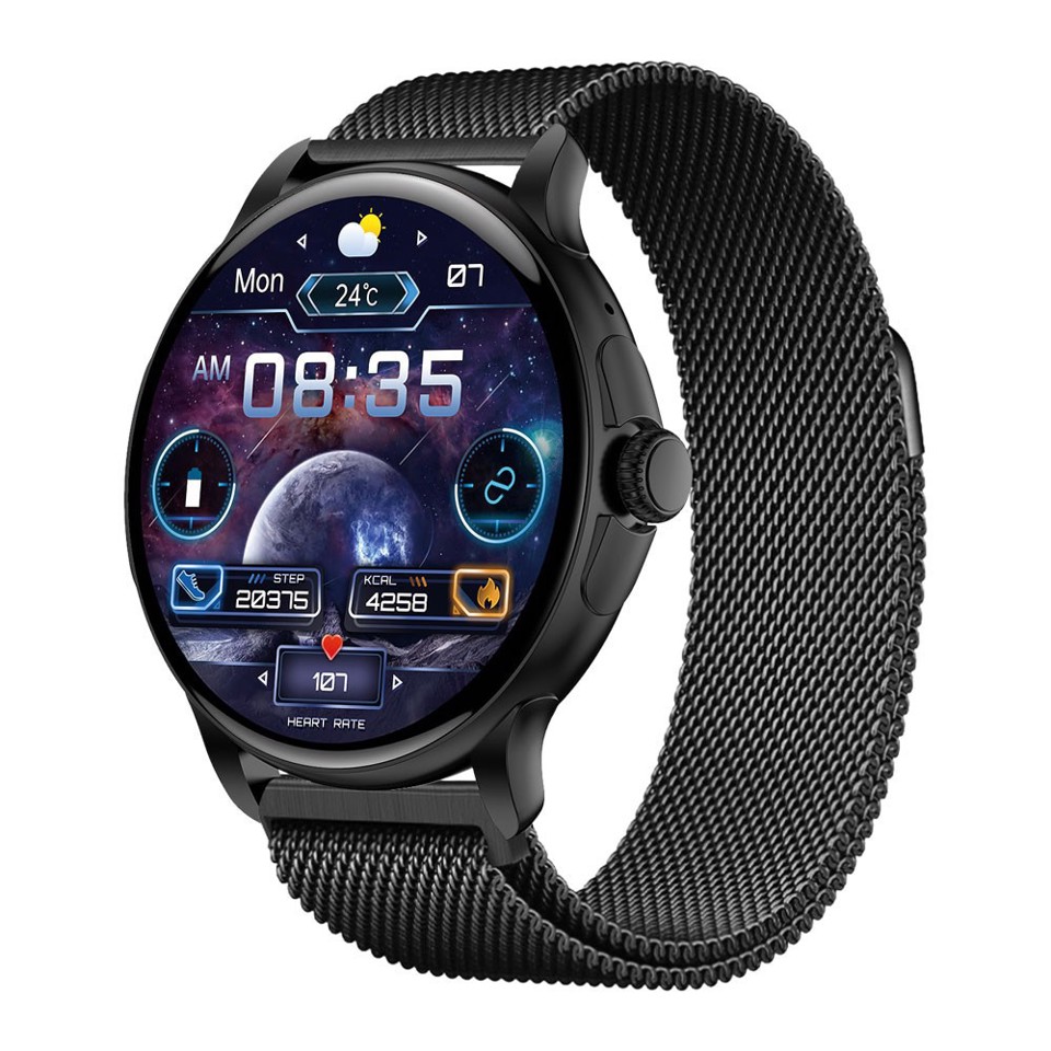 XD Enjoy XDVLD15BLK smartwatch e orologio sportivo 3,63 cm (1.43") AMOLED Digitale 466 x 466 Pixel Bianco