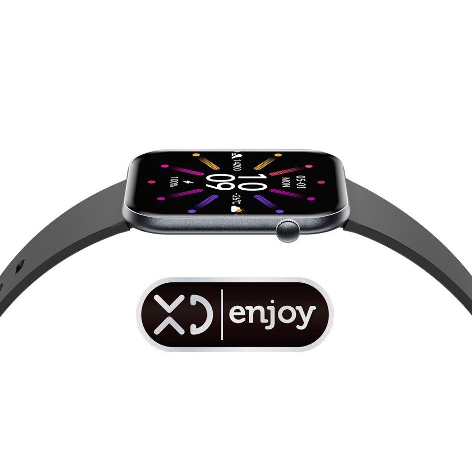XD Enjoy XDVLD59BLK smartwatch e orologio sportivo 4,7 cm (1.85") AMOLED Digitale 390 x 450 Pixel Nero