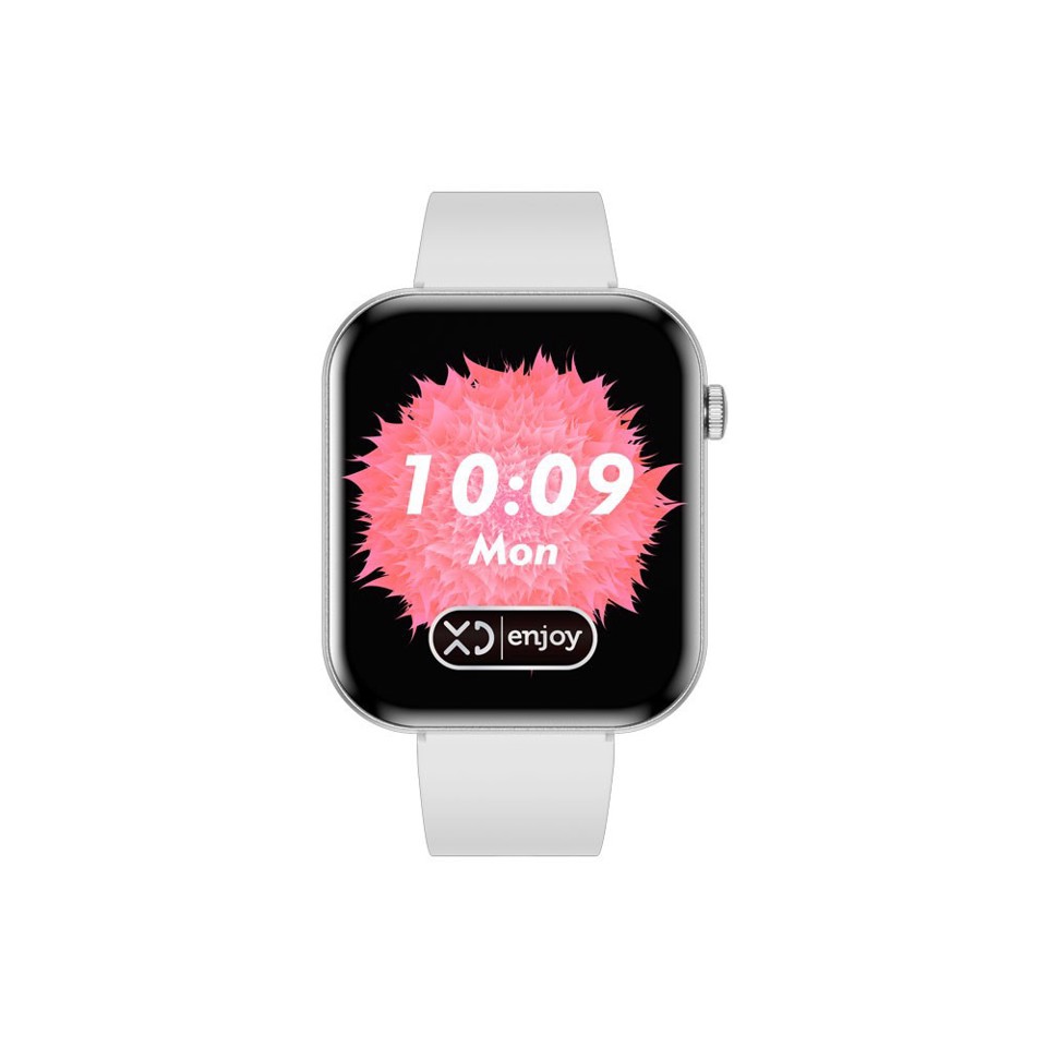 XD Enjoy XDVLD59SIL smartwatch e orologio sportivo 4,7 cm (1.85") AMOLED Digitale 390 x 450 Pixel Bianco