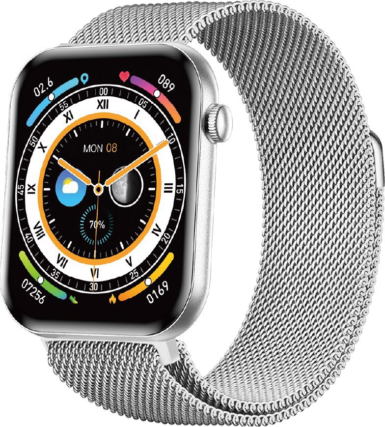 XD Enjoy XDVLD59SIL smartwatch e orologio sportivo 4,7 cm (1.85") AMOLED Digitale 390 x 450 Pixel Bianco
