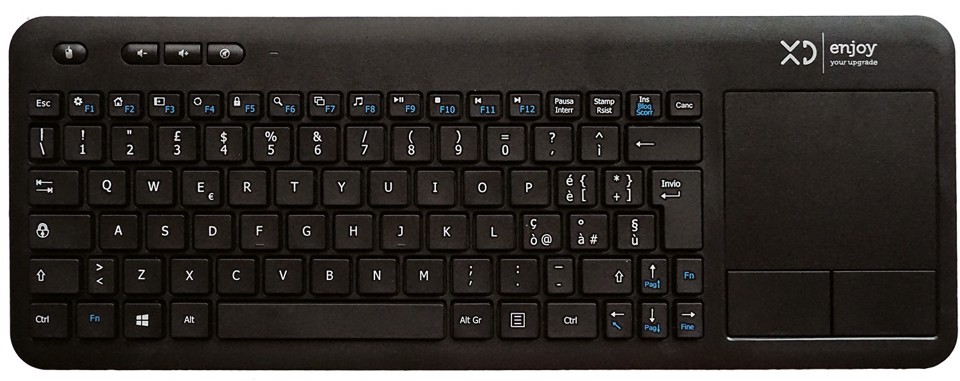 XD Enjoy XDWK2036 tastiera TV RF Wireless QWERTY Nero