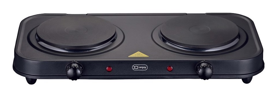 XD Enjoy XDWL2018 piano cottura Nero Superficie piana Piastra sigillata 2 Fornello(i)