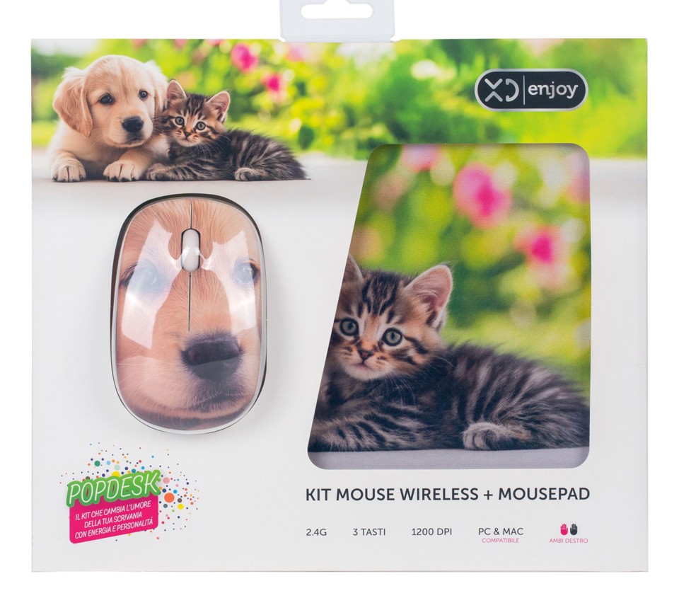 XD Enjoy XDYM0022 mouse Universale Mano destra RF Wireless 1200 DPI