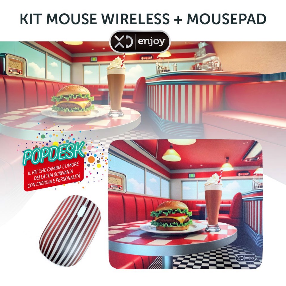 XD Enjoy XDYM0033 mouse Universale Ambidestro USB tipo A 1200 DPI