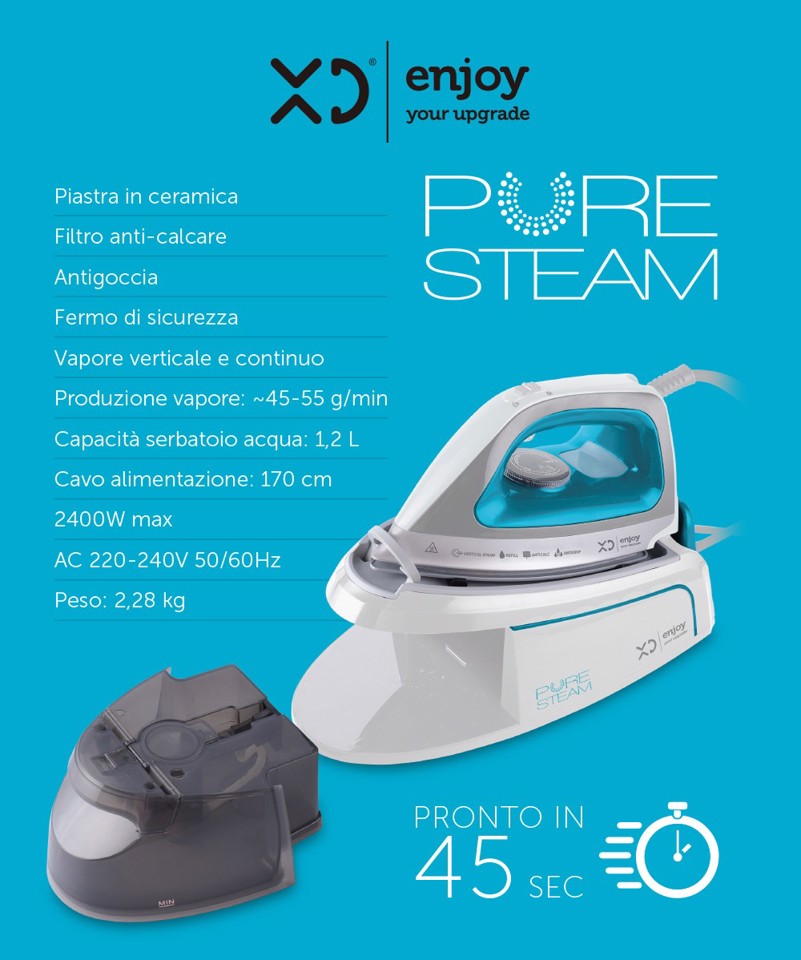 XD Enjoy Ferro Da Stiro A Ricarica Continua