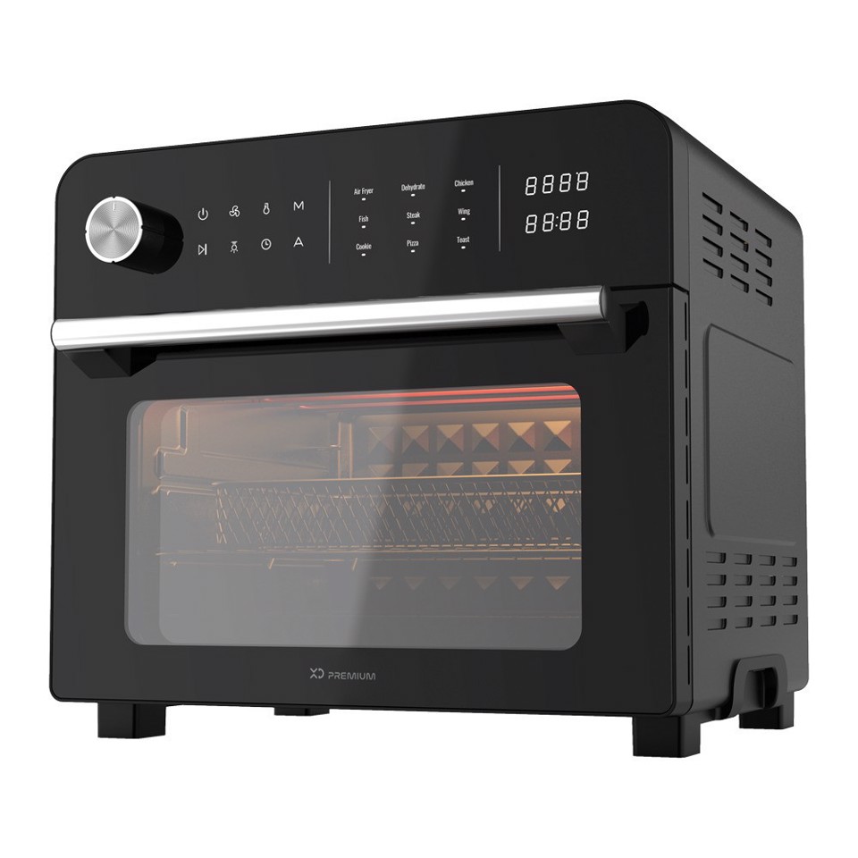 XD Premium XDBOW9044BLK friggitrice Singolo 23 L Indipendente 1700 W Friggitrice ad aria calda Nero, Cromo
