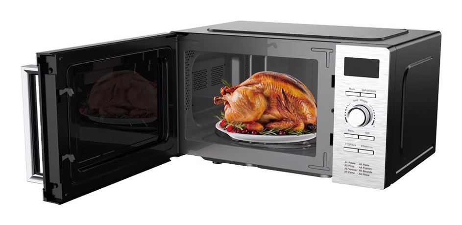 XD Premium XDDWMX70D forno a microonde Argento Microonde con grill Superficie piana 20 L 700 W