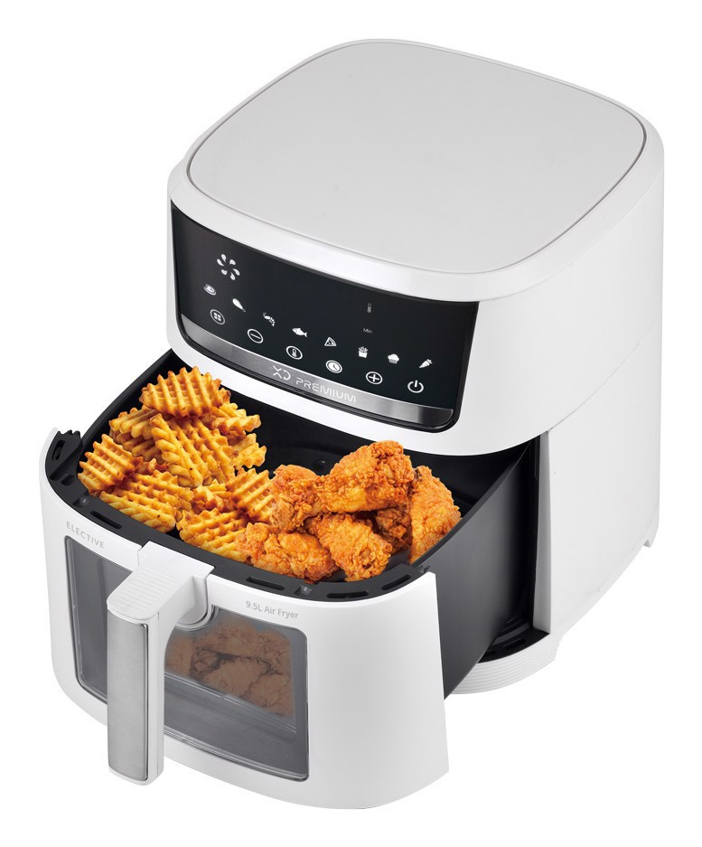 XD Premium XDJW955WD Friggitrice Ad Aria 9,5 Litri Con Finestra Integrata Bianca