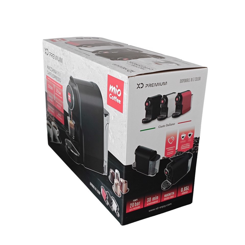 XD Premium XDKM51BK macchina per caffè Automatica/Manuale Macchina per caffè a capsule 0,65 L