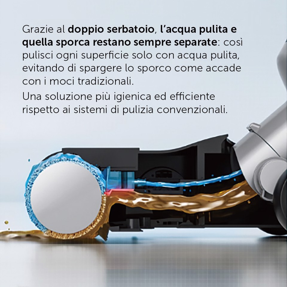 XD Premium XDSWE11M scopa elettrica Aspirapolvere a bastone 2 in 1 Batteria Secco e bagnato Senza sacchetto Nero, Bianco 2,6 Ah