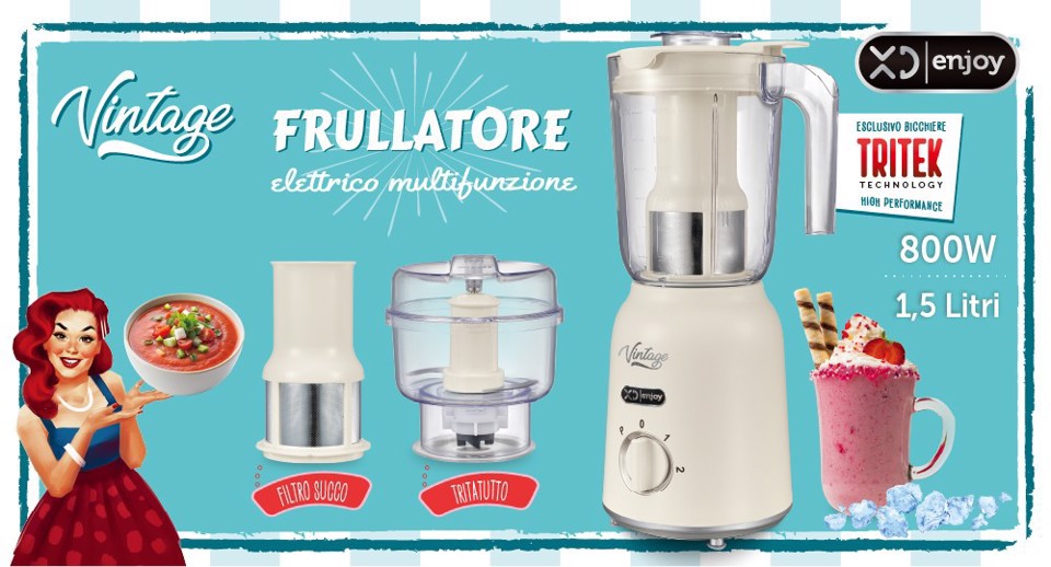 XD Vintage Frullatore Multifunzione