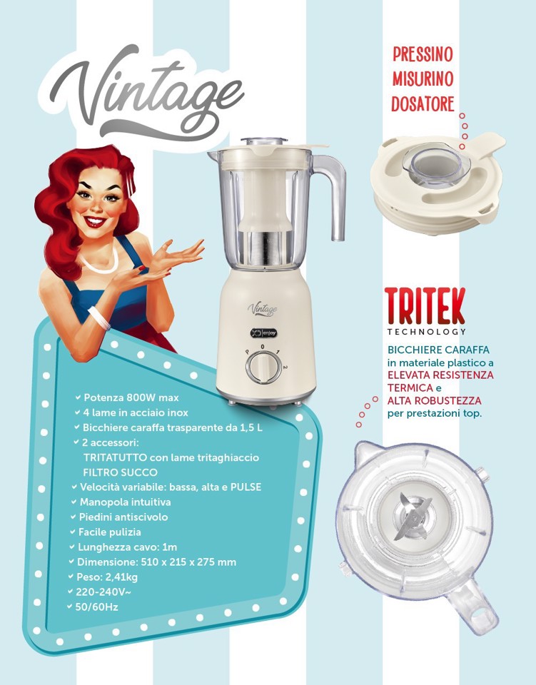 XD Vintage Frullatore Multifunzione