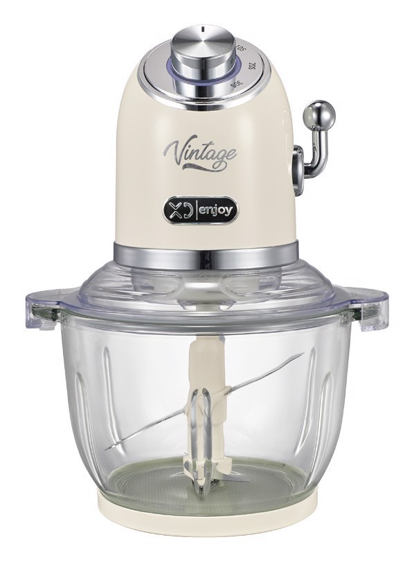XD Vintage XDLP2030 tritaverdure elettrico 2 L 300 W Crema, Argento